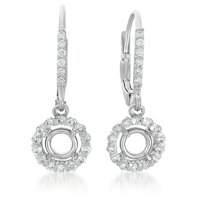 diamond halo earrings