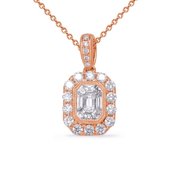 Rose Gold Diamond Pendant