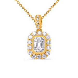 Yellow Gold Diamond Pendant