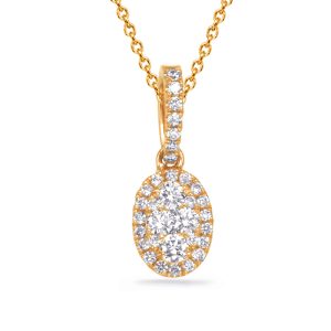 Yellow Gold Diamond Pendant