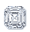 0.9 Carat Asscher diamond