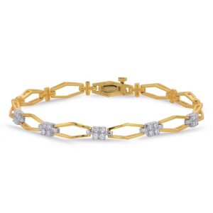 Yellow & White Gold Diamond Bracelet