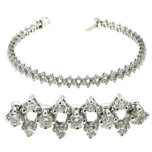 Pink Sapphire & Diamond Bracelet