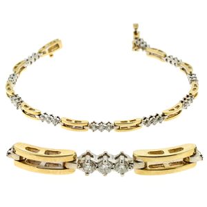 Yellow & White Gold Diamond Bracelet