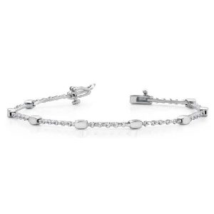White Gold Designer Diamond Bracelet