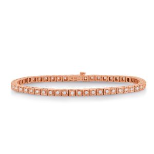 Rose Gold Diamond Tennis Bracelet