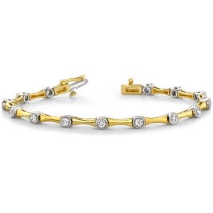 Two Tone Diamond Bracelet