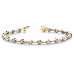 Yellow & White Gold Diamond Bracelet