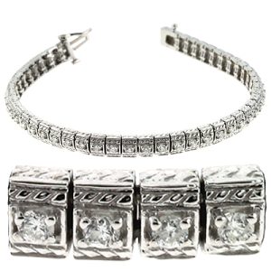 White Gold Antique Bracelet