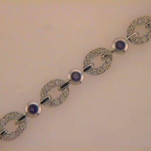 Amethyst./diamond Bracelet