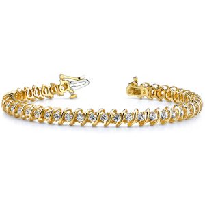 Swirl Diamond Bracelet