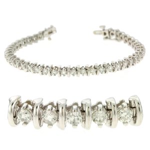 Bar Diamond Tennis Bracelet