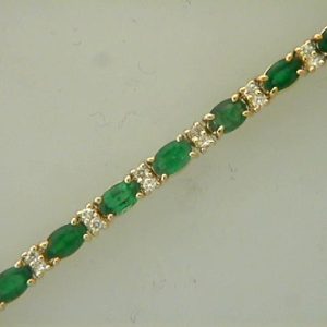Emerald & Diamond Bracelet