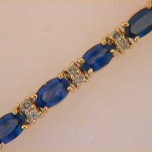 Sapphire & Diamond Bracelet