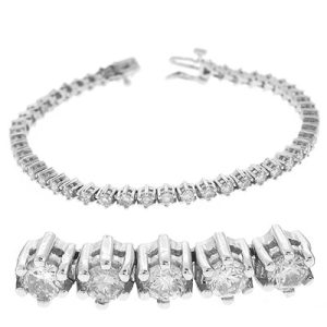 White Gold Tennis Bracelet