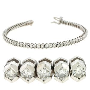 White Gold Tennis Bracelet