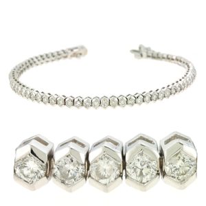 White Gold Tennis Bracelet