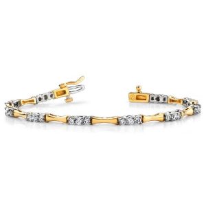 Yellow & White Gold Diamond Bracelet