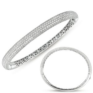 White Gold Bangle Bracelet