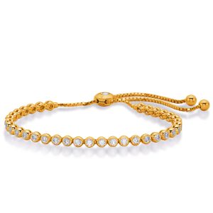 Yellow Gold Bolo Diamond Bracelet