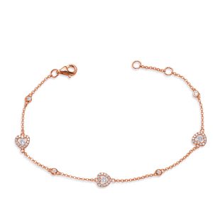 Rose Gold Diamond By The Yard Bracelet
