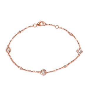 Rose Gold  Diamond Bracelet