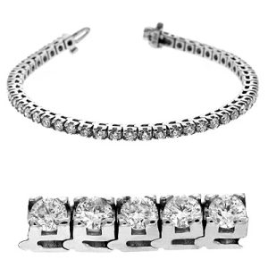 Four Prong Tennis Bracelet