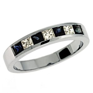 Sapphire & Diamond Band