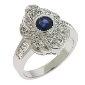 Sapphire & Diamond Ring