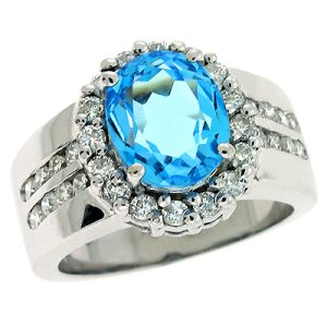 Sapphire & Diamond Ring