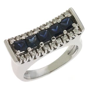 Sapphire & Diamond Ring