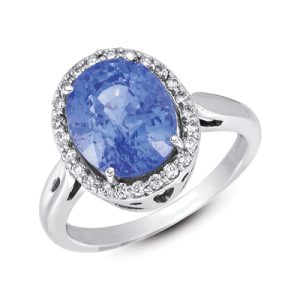 Sapphire & Diamond Ring