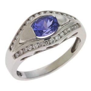 Pink Sapphire & Diamond Ring