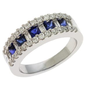 Sapphire & Diamond Ring