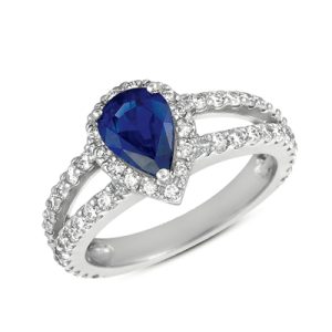 Sapphire & Diamond Ring