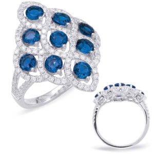 Saphhire & Diamond Fashion Ring