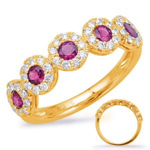 Yellow Gold Ruby & Diamond Ring