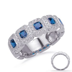 White Gold Sapphire & Diamond