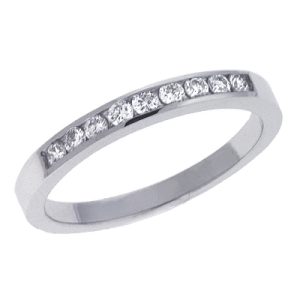Ladie S Band White Gold