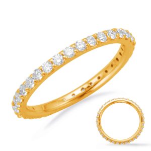 Yellow Gold Eternity Diamond Band