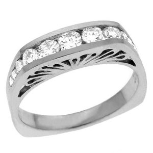 White Gold Diamond Band