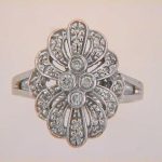 Antique White Gold Ring