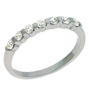 Platinum Diamond Bar Set Band