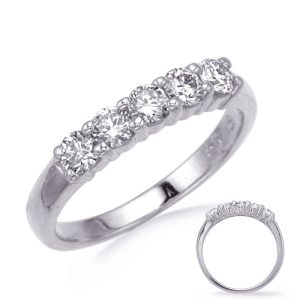 Diamond Band Shared Prong