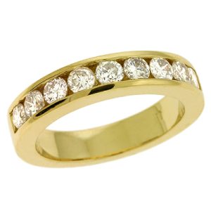 Channel Set Gold Band