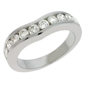 V Shape Platinum Band