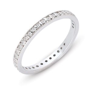 Platinum Millgrain Band
