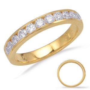 Yellow Gold Channel Set Band