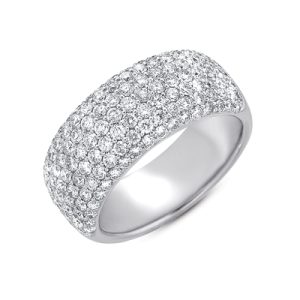 White Gold Diamond Pave Band