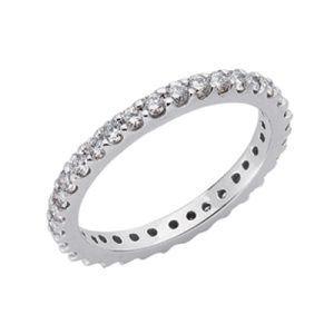 Platinum Eternity Band Shared Prong